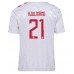 Maillot de foot Danemark Morten Hjulmand #21 Extérieur vêtements Europe 2024 Manches Courtes